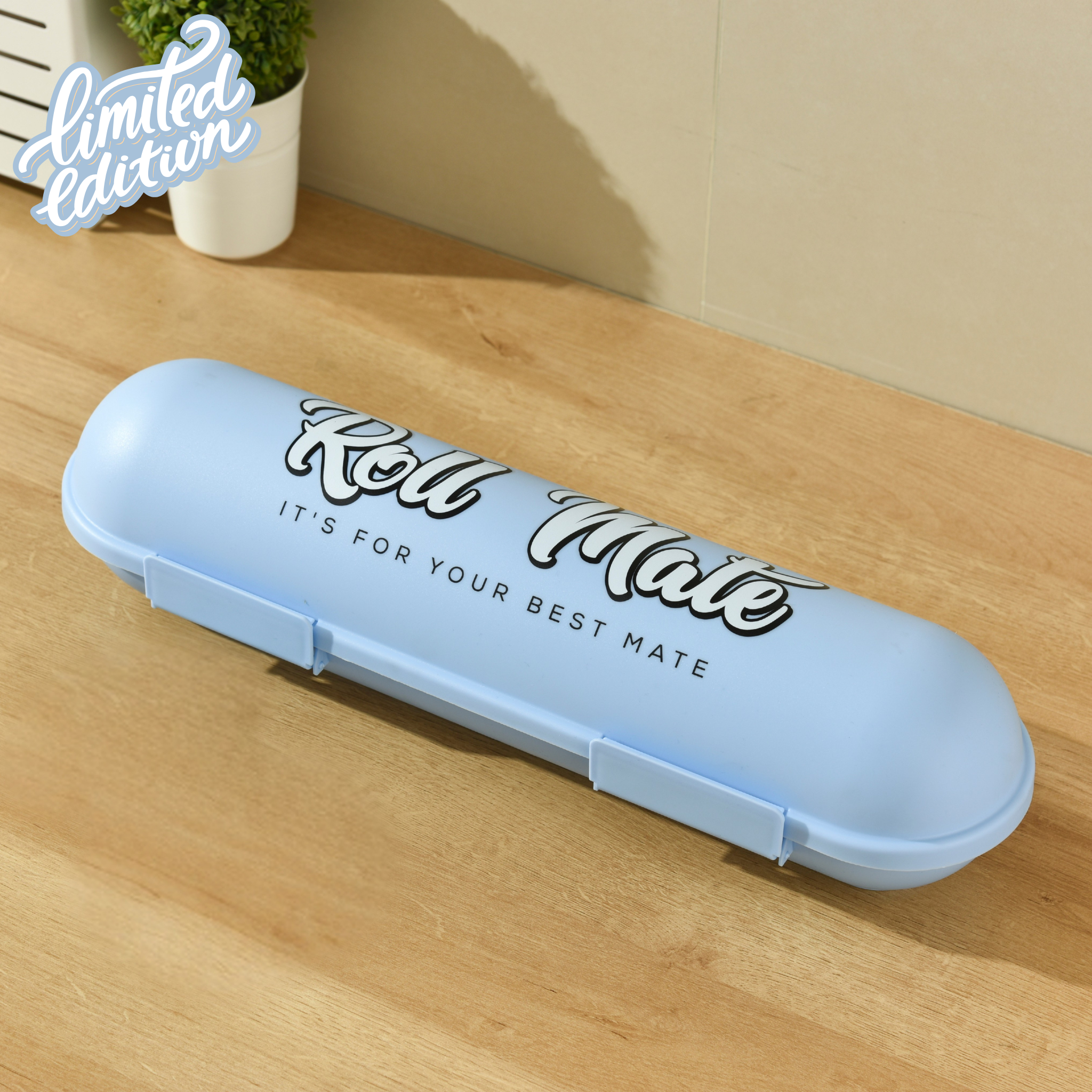 Roll Mate™ Large Dog Roll Storage Container (3kg) – Limited Edition Pastel Blue
