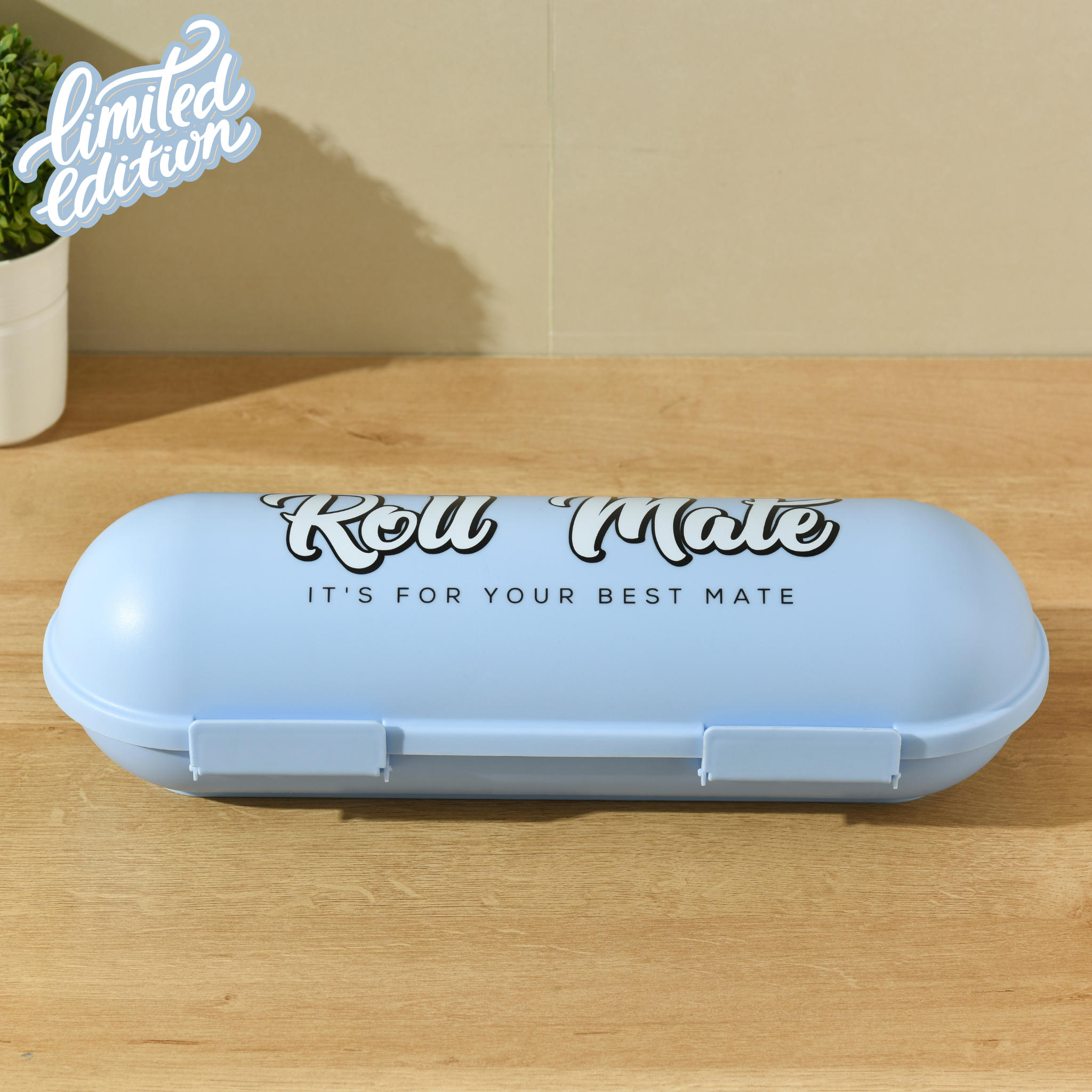 Roll Mate™ Medium Dog Roll Storage Container (2kg) – Limited Edition Pastel Blue