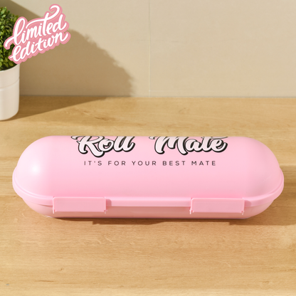 Roll Mate™ Medium Dog Roll Storage Container (2kg) - Limited Edition Pastel Pink